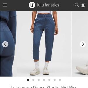 Lululemon Dance Studio Mid-Rise Cropped Pant
Blue Twill NWT size 6